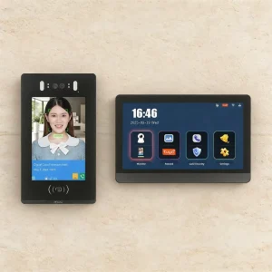 Compact Facial Recognition Entry Terminal for Museum Exhibition Hall Staff Entrances