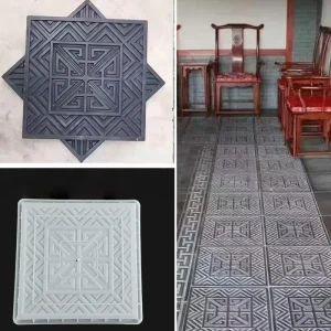 Concrete Brick Cement Model Floor Tile Template for Garden Patio Outdoor