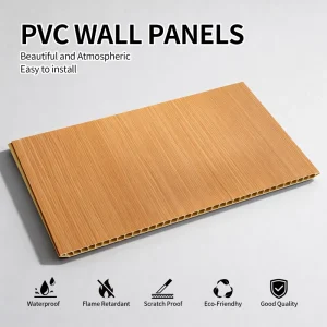 Construction PVC Template Board Thickness Wear Resistant Modern Floral Panel for Staircase Bathroom Commerce Use