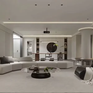 Contemporary Home Remodeling Plans Modern Renovation Floor Plan Layout Architectural Drawing with 3D Interior Rendering