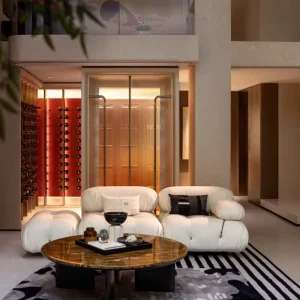 Contemporary Light Luxury Style Interior Design 3D Max Rendering Modern House Plans Construction Drawing Basement Layout