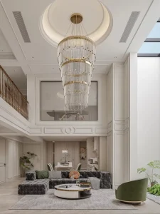 Contemporary Modern Architectural Luxury Villa 3D Rendering Design Service for Staircase & Bedroom Interior Design