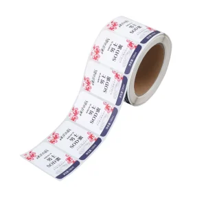 Continuous Roll Self Adhesive Stickers Custom Logo Text Printing Durable Mens Skincare Product Bottle Sticker Labels