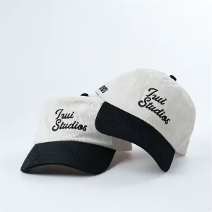 Corduroy 6 Panel Unstructured Dad Hats ,Unstructured Baseball Caps With Custom Embroidery Logo,different Tone Dad Hats