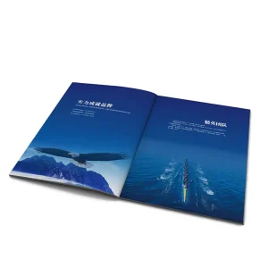 Corporate Brochure Services A4 A5 Offset Copper Paper Embossing Catalogue Promotional Folding Leaflet Advertising Brochures