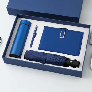 Corporate Gift Box Set Smart Thermos Cup Umbrella A5 Hardcover Notebook Custom logo Meeting Items Luxury Business Gift Set