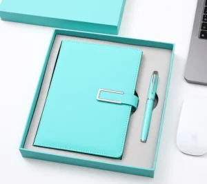 Corporate Gift Set Stainless Steel Thermos Notebook USB Drive 3 in 1 Letterpress Printing Gift