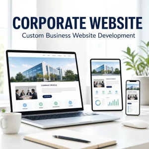 Corporate Website Design and Development with Custom Responsive HTML CSS for Business Brand Building and Company Profile Online