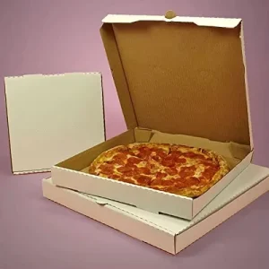 Corrugated Paperboard Pizza Boxes Custom Printed Logo Pizza Packaging Box Caja De Pizza