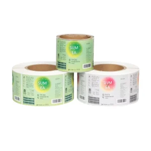 Cosmetic Waterproof Colored Sticker Personalized Adhesive Packaging PVC Label Stickers