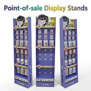 Cosmetics PVC Foam Makeup Nail Polish Display Stand Rack Forex Plastic Display Racks