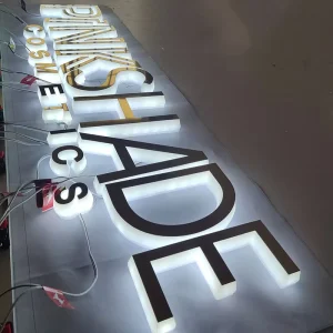 Cosmetics Shop Decoration Letreros Led Exterior Personalizado Cosmetic Shop Design Sign Board