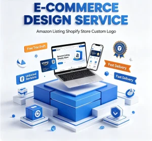 Cost effective Long Term E commerce Design Vector Graphic for Listing Page Shopify Store Layout Brand Logo Design Bulk