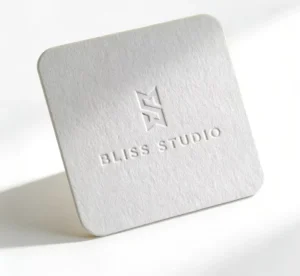 Cotton Coated Paper Business Card Digital Printing UV Coating Concave-Convex Feature Eco-Friendly