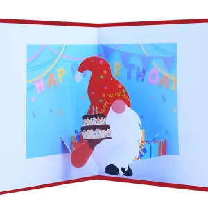 Creative 3D Pop up ‘Thank You’ Greeting Card Customized Envelope Handmade Paper for Happy Birthday
