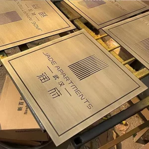 Creative Aluminum Signboard Company Store Restaurant Doorplate Wall Logo Storefront Signboard