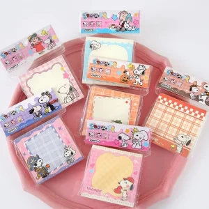 Creative Cartoon Snoopies Anime Sticky Notes Self Adhesive Sticky Memo Pads Drawing Note for Students Study Stationery Supplies