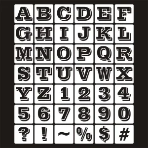 Creative DIY Hollow Letter and Number Templates for Children’s Graffiti Customized