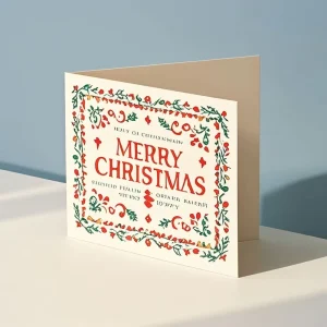 Creative Design Matte Varnishing Postcard Birthday Valentine’s Day Cards Anniversary Greeting Cards Christmas Thank You Card