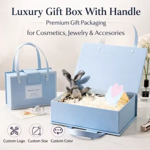 Creative High End Folding Gift Box with Embossing and Matt Lamination Customizable Wedding and Birthday Favors for Candy Cosmetics