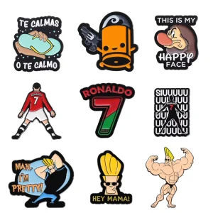 Creative New Character Series Combination Brooch European American Personality Cartoon Cute Accessories Alloy Baked