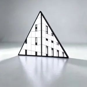 Creative P2.976 Triangular LED Display Screen Seamless Video Wall System Designed for Unique Commercial Visual Effects