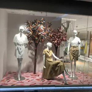 Creative Visual Merchandising Solution for Brand Window Display with Bespoke 3D Crafted Props and Artistic Visuals