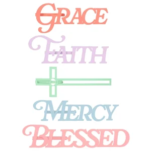 Cross border Bestseller Stainless Steel Metal Book Markers Hollowed out Letter Designs Macaron colored Cross shaped High end