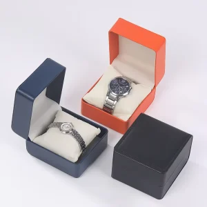 Cross-border Flip-top Pu Leather Watch Display Packaging Box High-end and Fashionable for Gifting-mechanical Watch Square