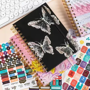 Cross border Spiral Coil Book A5 High value Notebook Hard faced Loose leaf Notepad Horizontal Line Diary Thickened Gift