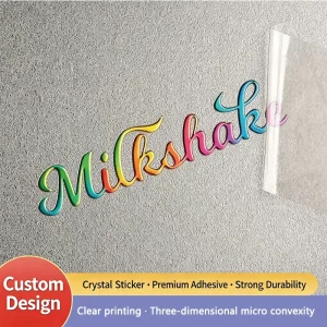 Crystal Stickers Transfer Stickers Customized Product Labels Coffee Cup Stickers Wine Bottles Milk Tea Cups Customization