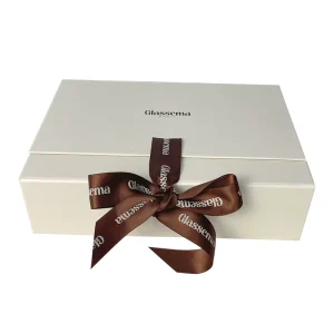 Custom 1200g Cardboard Magnetic Folding Gift Box With Ribbon Luxury Packaging Box For Wedding Cosmetic Jewelry