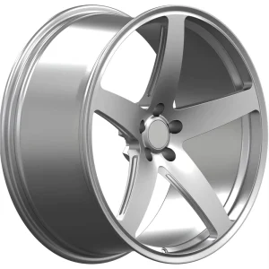 Custom 18 22 Inch Forged Alloy Car Wheels Matte Silver 5 Bolt Pattern 5×112 5×120 Lightweight Rims for Tesla BMW Audi RS3 RS4