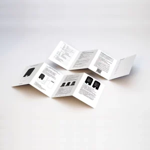 Custom 200gsm Trifold Business Flyer Leaflet Catalogue Hard Cover Colour Booklet with Fancy Paper Printing Service