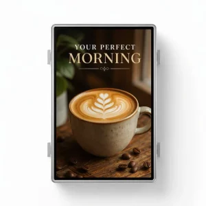 Custom 27 Inch Wall Mounted IPS LCD Digital Signage Advertising Display 1080P Full HD Information Kiosk Aluminum Frame