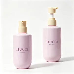 Custom 300ml Pink Plastic PET Bottle for Hair Conditioner and Shampoo Packaging
