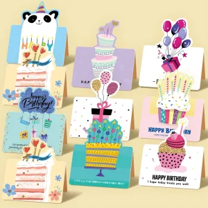 Custom 3D Birthday Greeting Cards Custom Colors Shapes Offset Printing