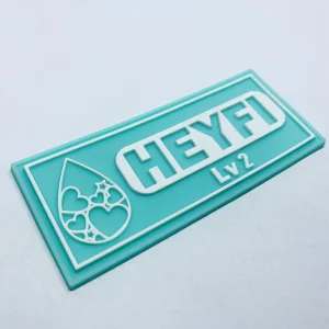 Custom 3D Embossed Name Logo Soft PVC Rubber Patches Washable for Stylish Hat Decorations