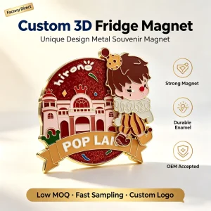 Custom 3D Enamel Fridge Magnet Zinc Alloy Cartoon Clown Low MOQ Fast Sampling ISO Certified Souvenir OEM Factory Direct