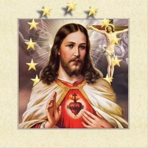 Custom 3D Lenticular Flip Poster Anime Wall Picture Virgin Mary Home Decoration