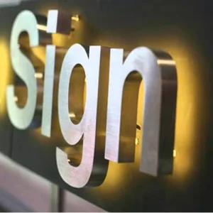 Custom 3D Logo Lighted Sign Storefront Display Commercial Signage LED Letters