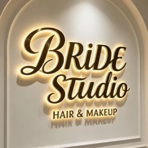Custom 3D Logo Sign Board Backlight Channel Letter Backlit Sign Outdoor Business Signage Beauty Reception Sign Hair Salon Sign
