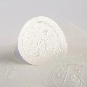 Custom 3D Logo Stickers Durable with Brand Personalization Specialty Art Paper Embossed Craftsmanship