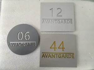 Custom 3D Non Illuminated Laser Cut Metal Letter With Back Plate Company Office Store Hotel Warehouse Home Stainless Steel Logo