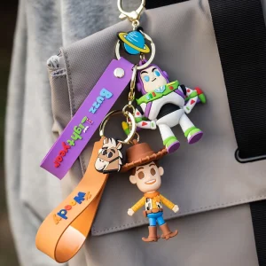 Custom 3D PVC Keychains UV Printing Cartoon Character Cute Anime Design Lightweight Promotion Gift