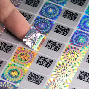Custom 3D QR Code Holographic Label Anti Counterfeiting Hologram Sticker Manufacturer