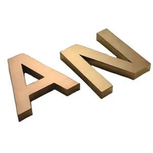 Custom 3D Stainless Steel Letters Laser Cut Customizable Fonts for Companies Hospitals Indoor Outdoor Use