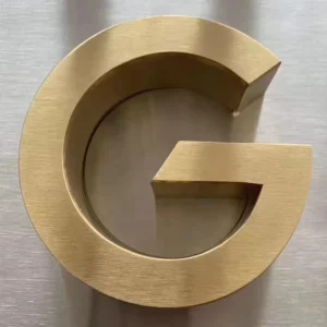 Custom 3D Stainless Steel Metal Alphabet Wall Sign and Channel Letter Logo Sign