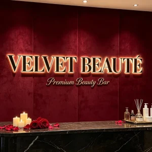 Custom 3D Storefront Signboard with Company Logo, Backlit LED Channel Letter Sign