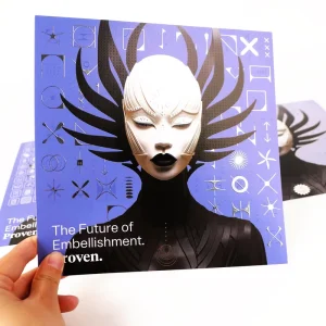 Custom 3D Varnish Raised Silver Foil Art Prints Poster Print Shopping Mall Advertisement Event Illustration Decor Posters